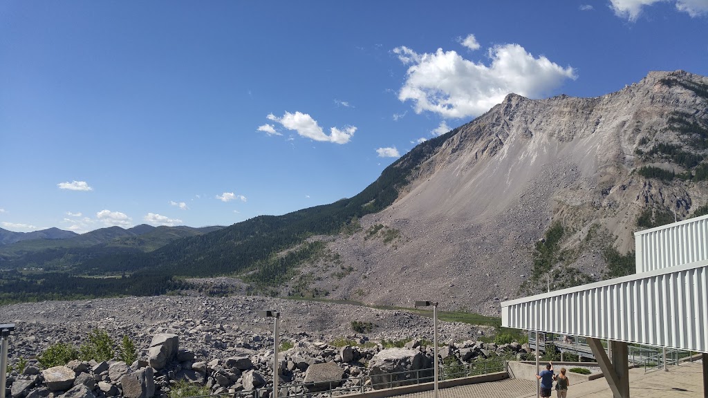 Frank Slide Interpretive Centre | Hwy 3 Crowsnest Pass, Blairmore, AB T0K 0E0, Canada | Phone: (403) 562-7388