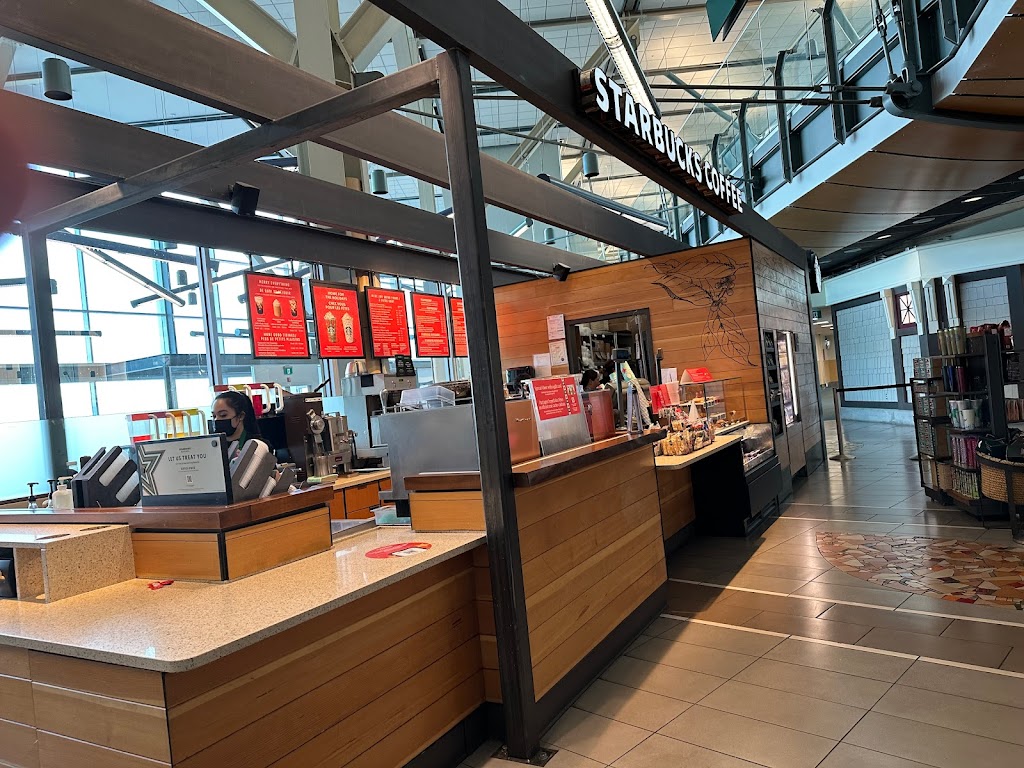 Starbucks | Vancouver International Airport, 3211 Grant McConachie Way, Richmond, BC V7B 1X7, Canada | Phone: (604) 968-1531