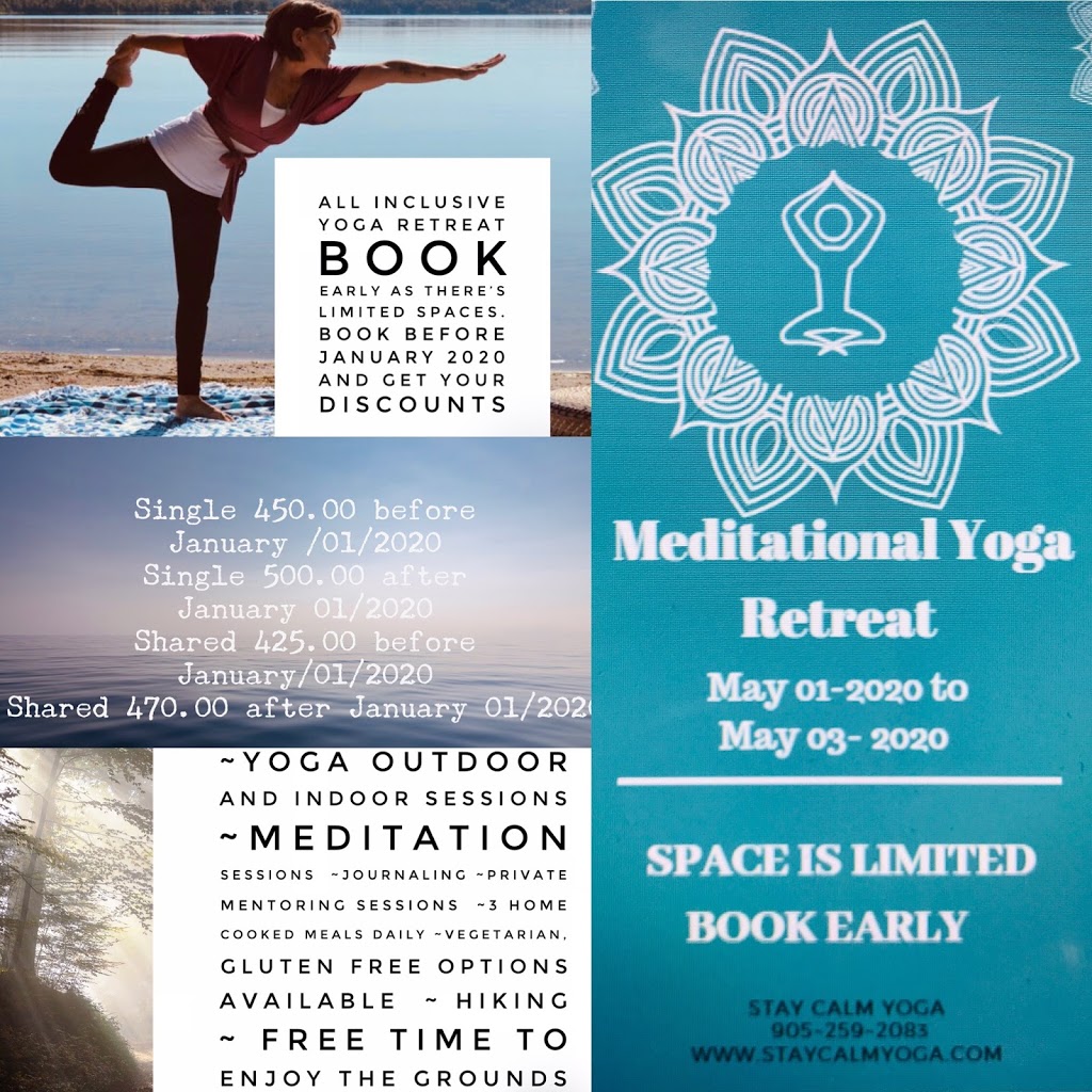 Stay Calm Yoga | 215 Crystal Beach Ln, Madoc, ON K0K 2K0, Canada | Phone: (905) 259-2083