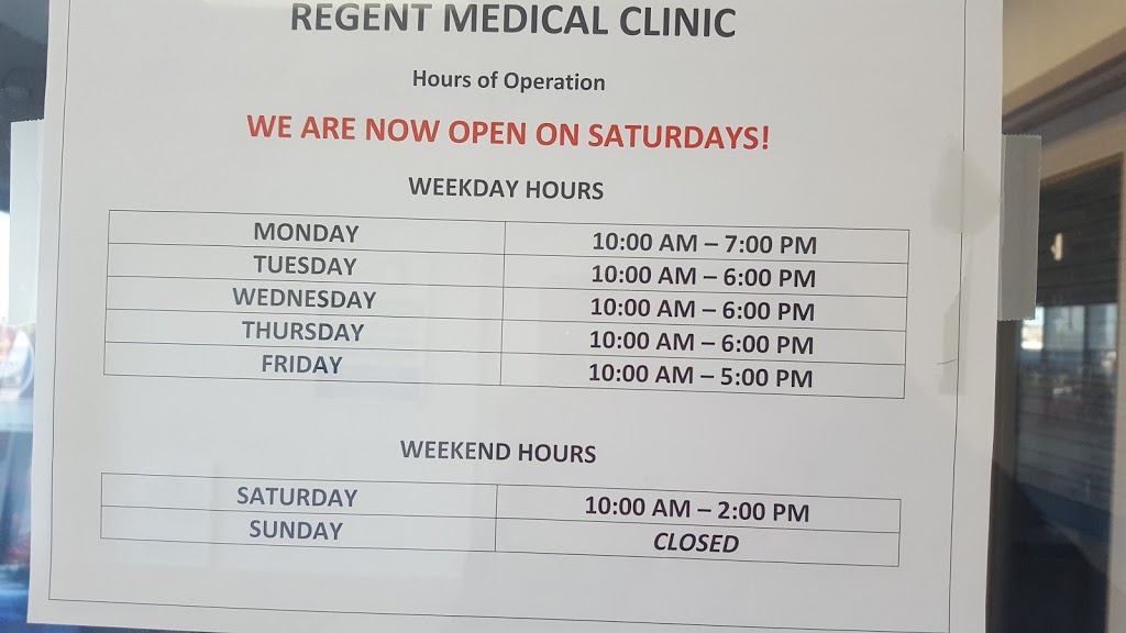 Regent Medical Clinic | 2737 Keele St, North York, ON M3M 2E9, Canada | Phone: (416) 398-4500