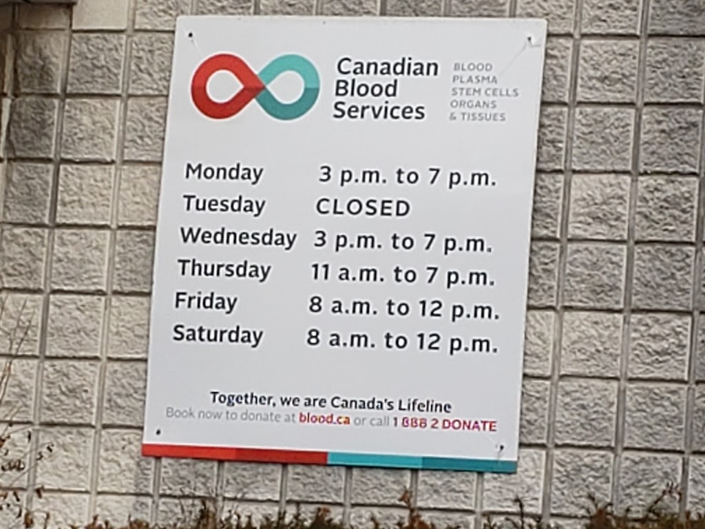 Canadian Blood Services, Windsor | 3909 Grand Marais Rd E, Windsor, ON N8W 5S7, Canada | Phone: (888) 236-6283