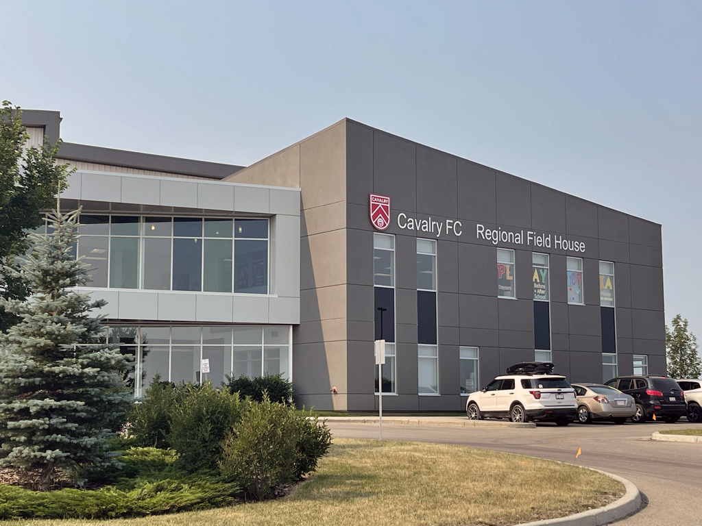 Cavalry FC Regional Field House | 125 Field House Dr E, Aldersyde, AB T1S 0C4, Canada | Phone: (587) 757-0338
