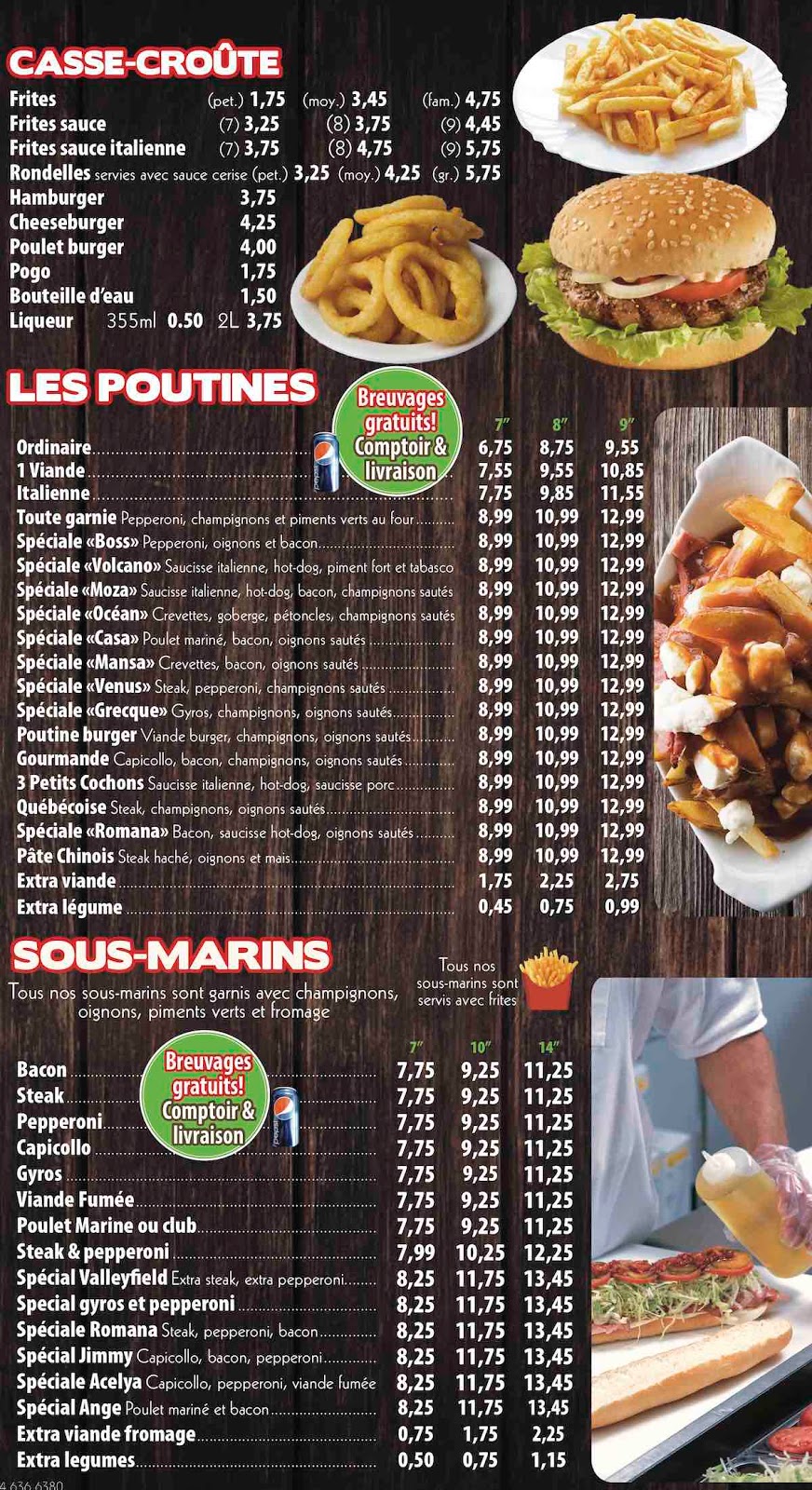Pizzeria Romana | 41 Rue Alexandre, Salaberry-de-Valleyfield, QC J6S 3J4, Canada | Phone: (450) 373-3737