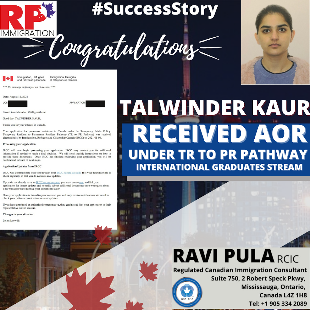 RP Immigration Canada | 2252 Coaldale Dr, Burlington, ON L7L 6T9, Canada | Phone: (905) 334-2089
