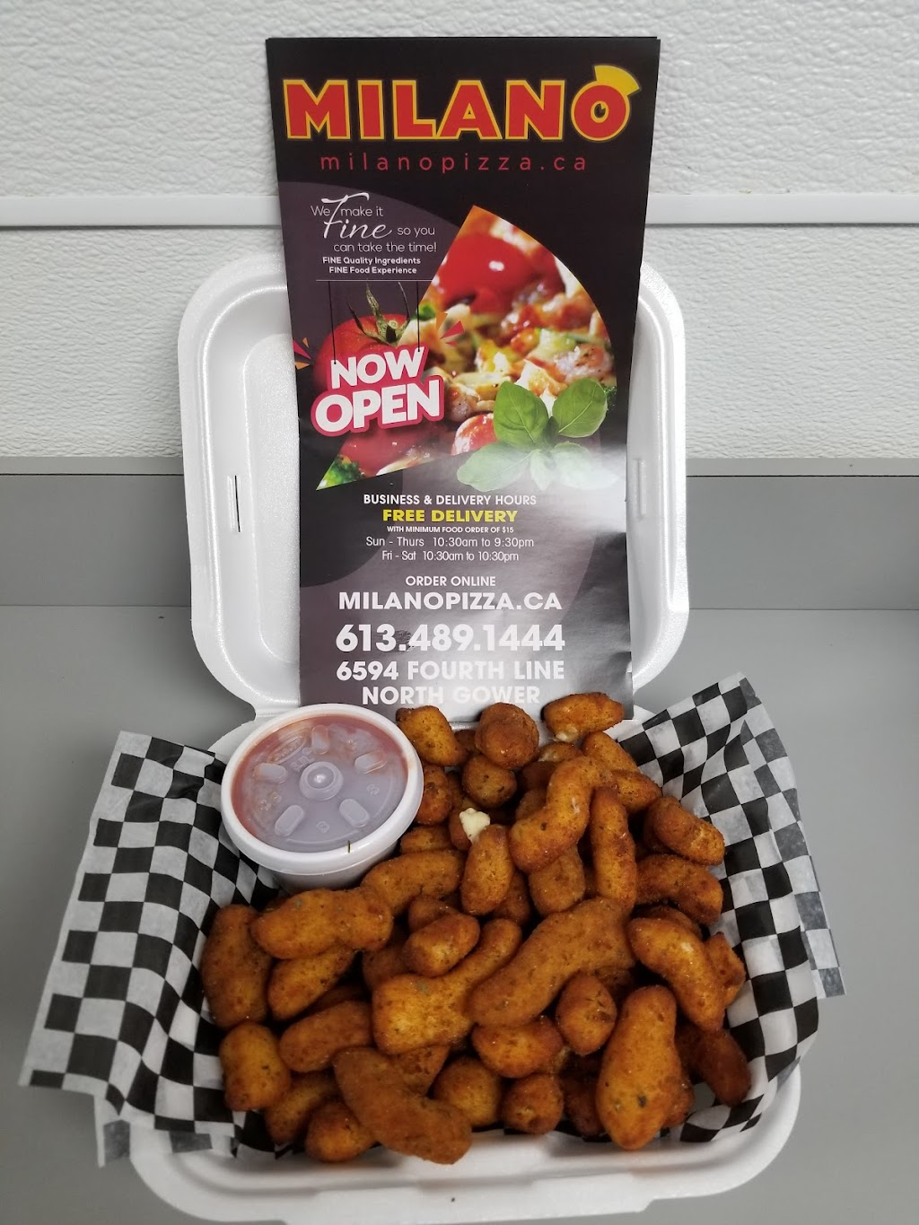 Milano Pizzaria | 6594 Fourth Line Rd, North Gower, ON K0A 2T0, Canada | Phone: (613) 489-1444