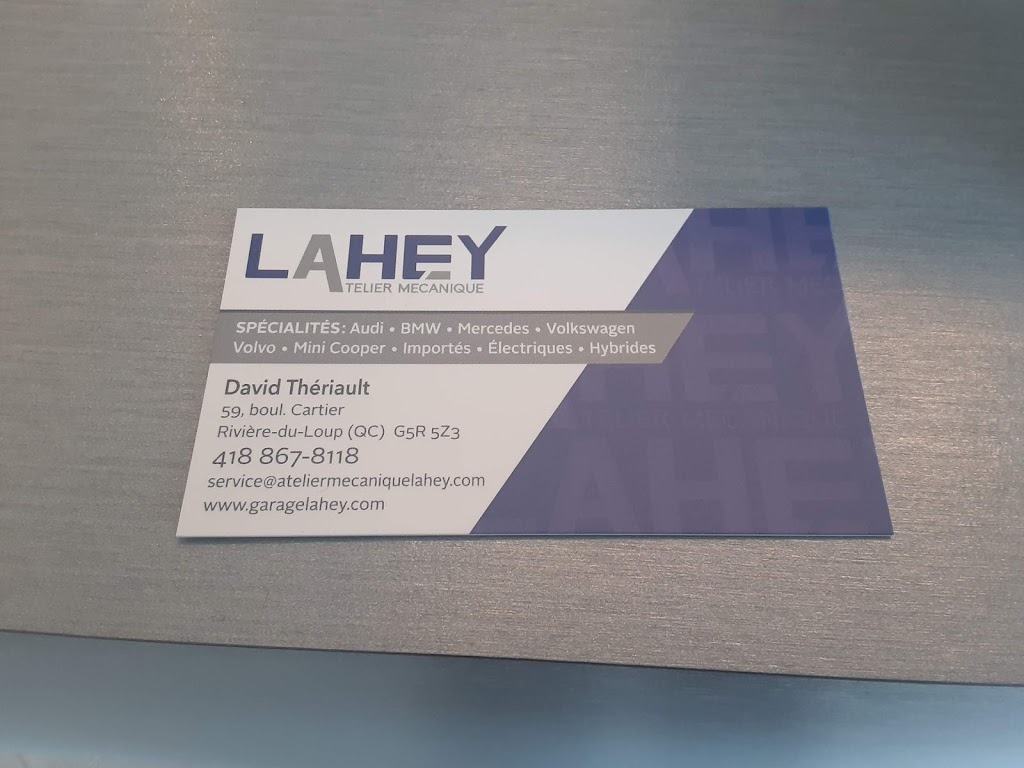 Atelier Mécanique Lahey / Garage Lahey | 59 Bd Cartier, Rivière-du-Loup, QC G5R 5Z3, Canada | Phone: (418) 867-8118