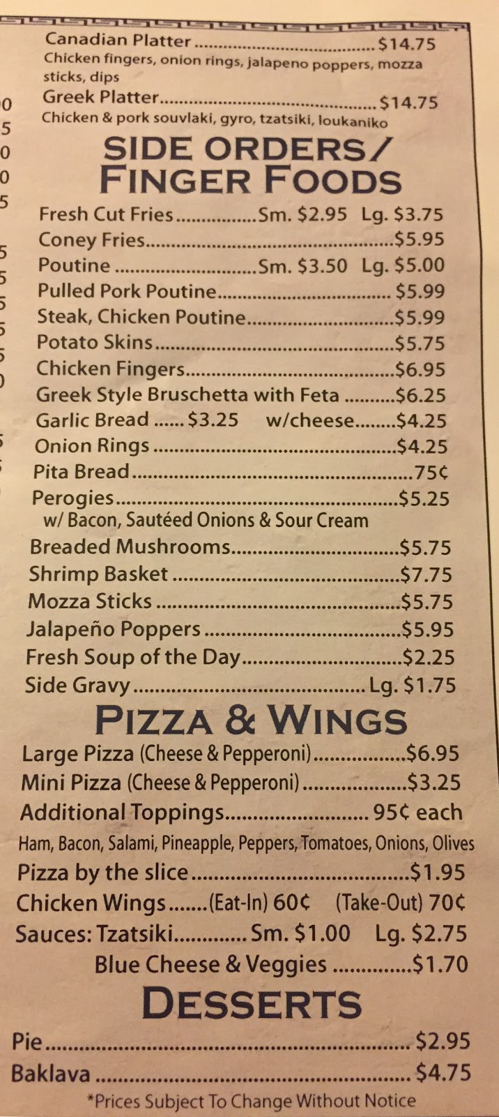 Olympia Restaurant | 536 Lincoln St, Welland, ON L3B 1P1, Canada | Phone: (905) 714-1115