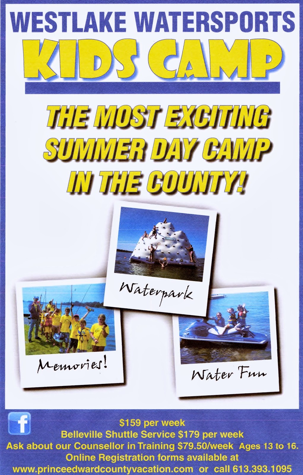 Westlake Watersports Summer Kids Day Camp - Sandbanks Park - Bel | 205 Winns Dr, Prince Edward, ON K0K 2T0, Canada | Phone: (613) 393-1095