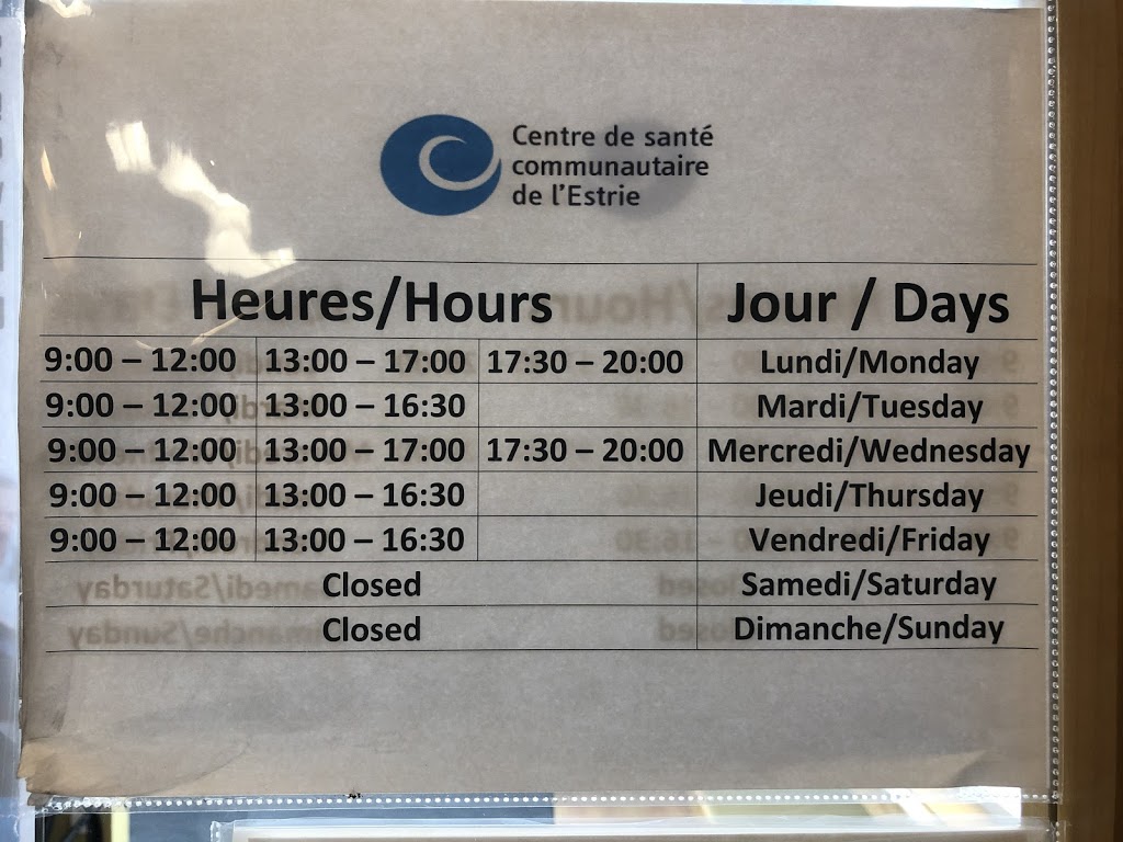 Centre De Sante Communautaire De LEstrie | 2081 Laval Rd, Bourget, ON K0A 1E0, Canada | Phone: (613) 487-1802