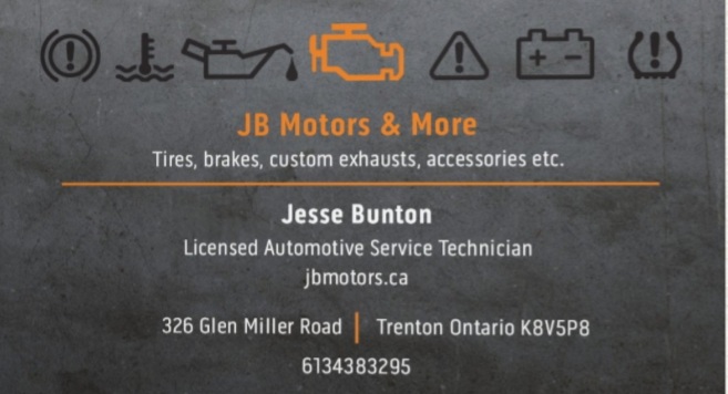 JB Motors & More | 326 Glen Miller Rd, Trenton, ON K8V 5P8, Canada | Phone: (613) 438-3295
