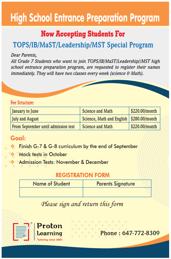 Proton Learning Centre Kennedy-Eglinton Branch | 2387 Eglinton Ave E, Toronto, ON M1K 2M5, Canada | Phone: (647) 772-8309