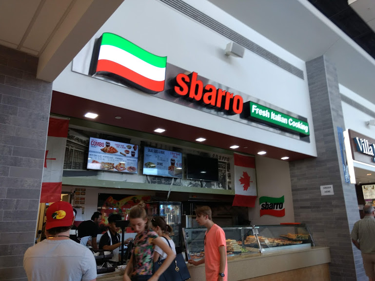 Sbarro | 13850 Steeles Ave West, Halton Hills, ON L7G 0J1, Canada | Phone: (289) 851-9995