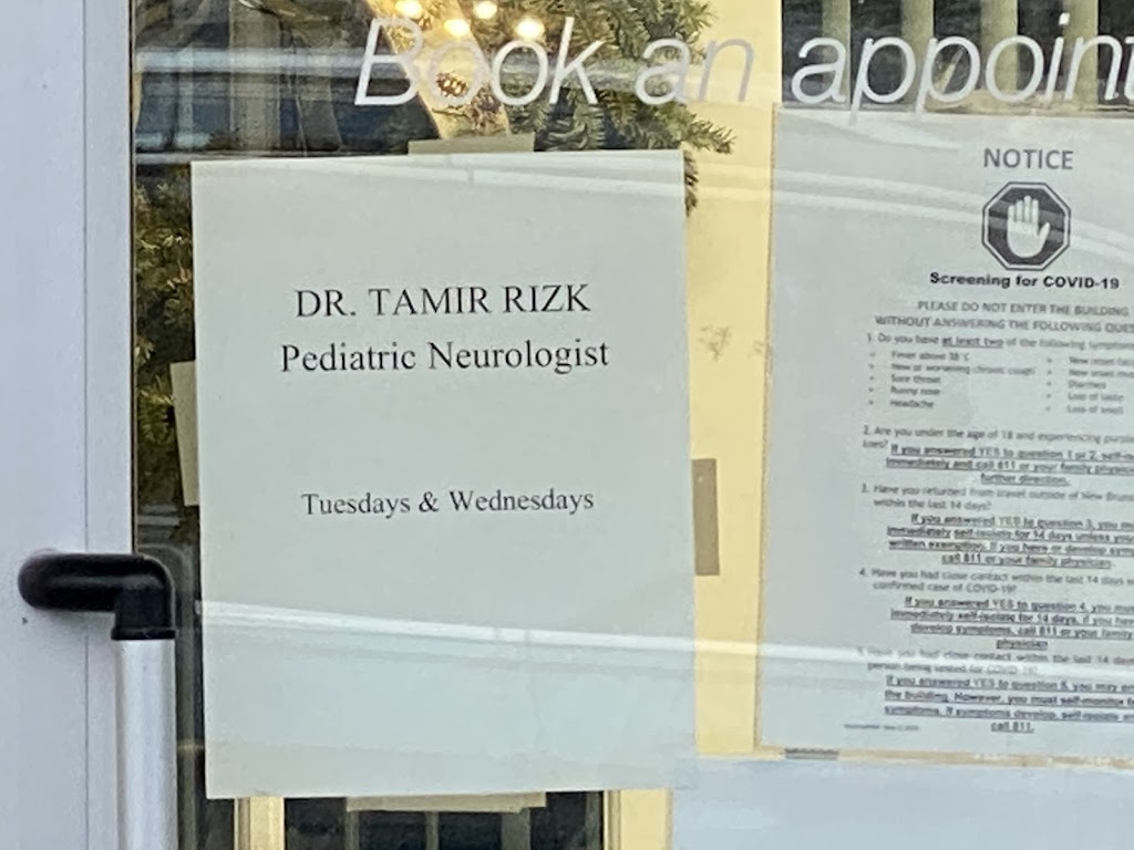 Tamer Rizk Pediatric Neurology INC | 69 Marr Rd, Rothesay, NB E2E 3J9, Canada | Phone: (506) 640-0970