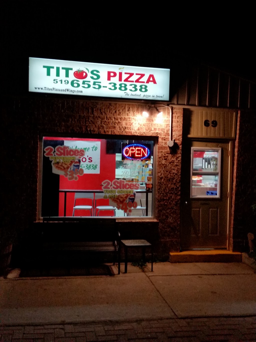 TITOS PIZZA | 69 Woodstock St S, Tavistock, ON N0B 2R0, Canada | Phone: (519) 655-3838