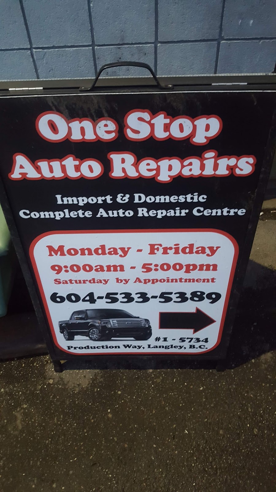 One Stop Auto Repairs | 5734 Production Way, Langley, BC V3A 4N4, Canada | Phone: (604) 533-5389