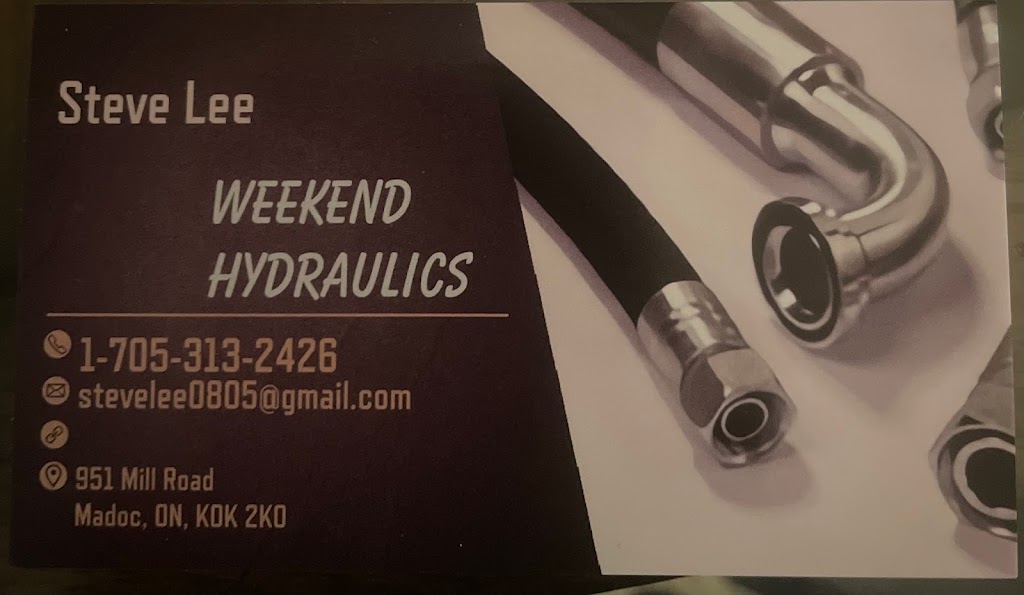 Weekend Hydraulics | 951 Mill Rd, Madoc, ON K0K 2K0, Canada | Phone: (705) 313-2426