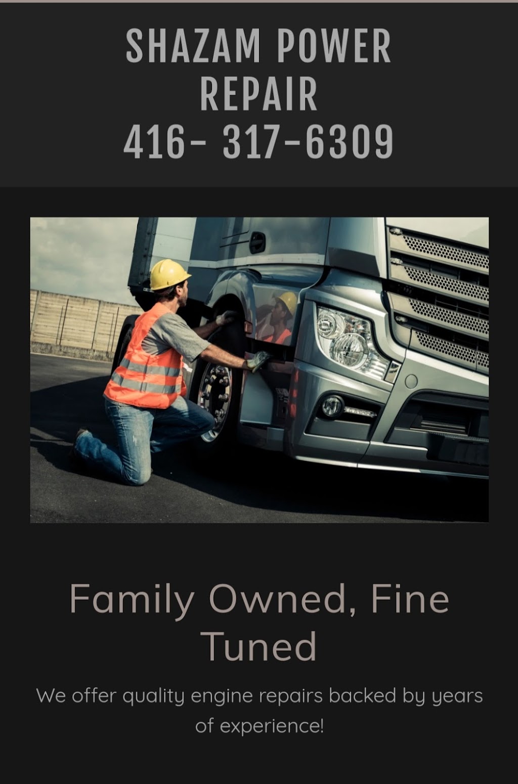 Mobile Truck Mechanic | Rodinea Rd, Vaughan, ON L6A, Canada | Phone: (416) 317-6309