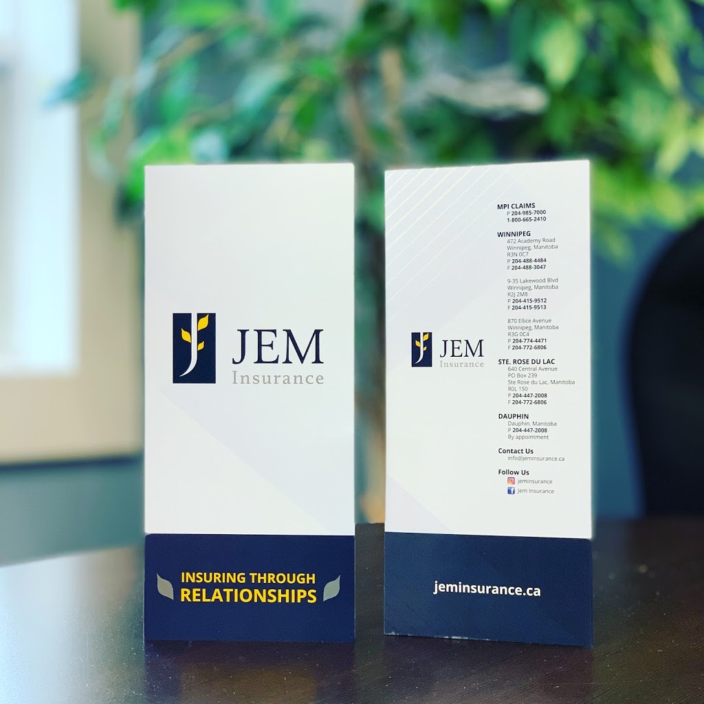 JEM Insurance | 870 Ellice Ave, Winnipeg, MB R3G 0C4, Canada | Phone: (204) 774-4471