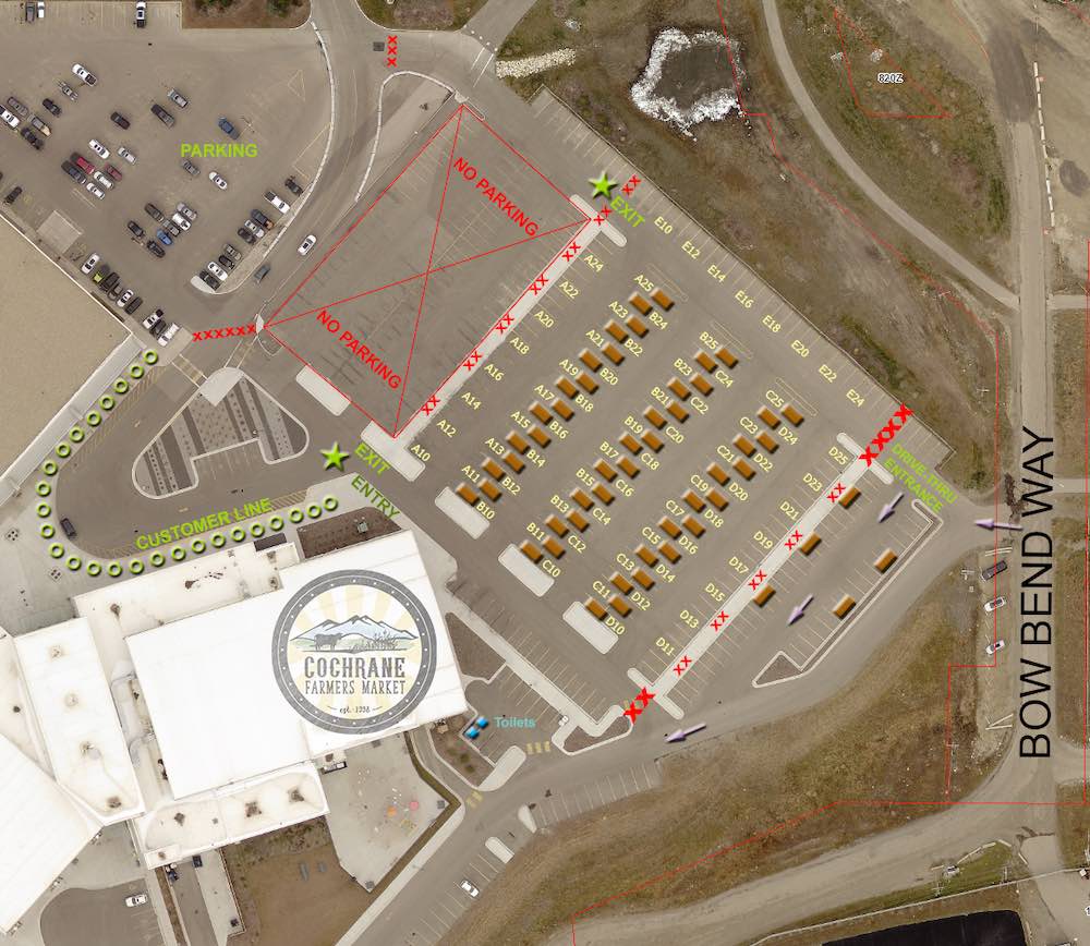 Cochrane Farmers Market | parking lot Spray Lake Sawmills Family Sports Centre, 800 Griffin Rd E, Cochrane, AB T4C 2B8, Canada | Phone: (403) 851-0562