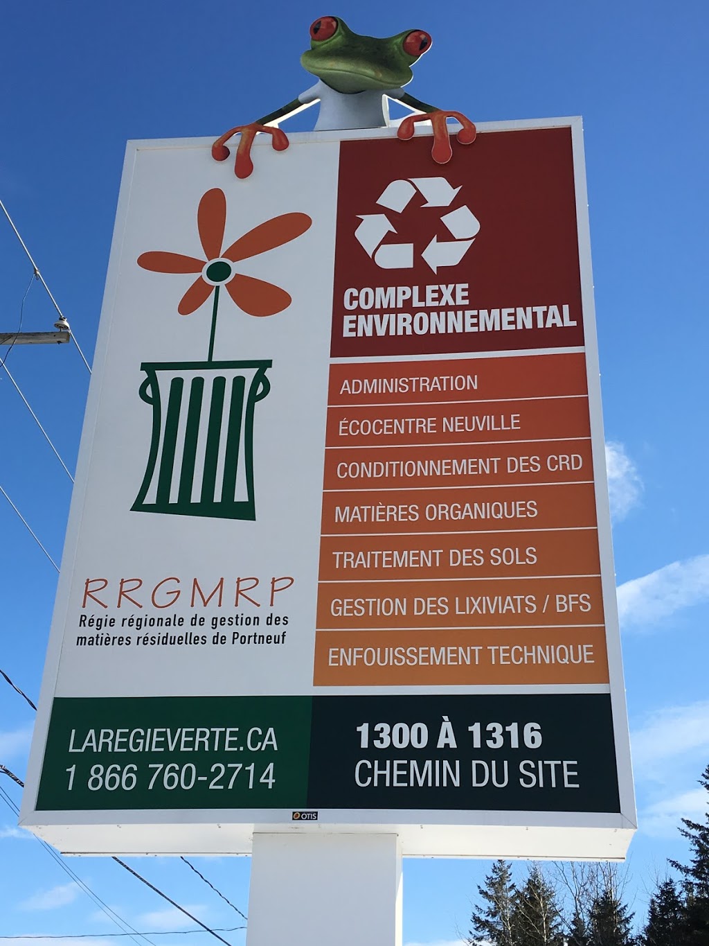 Complexe environnemental de Neuville | 1316 Chemin du Site, Neuville, QC G0A 2R0, Canada | Phone: (866) 760-2714