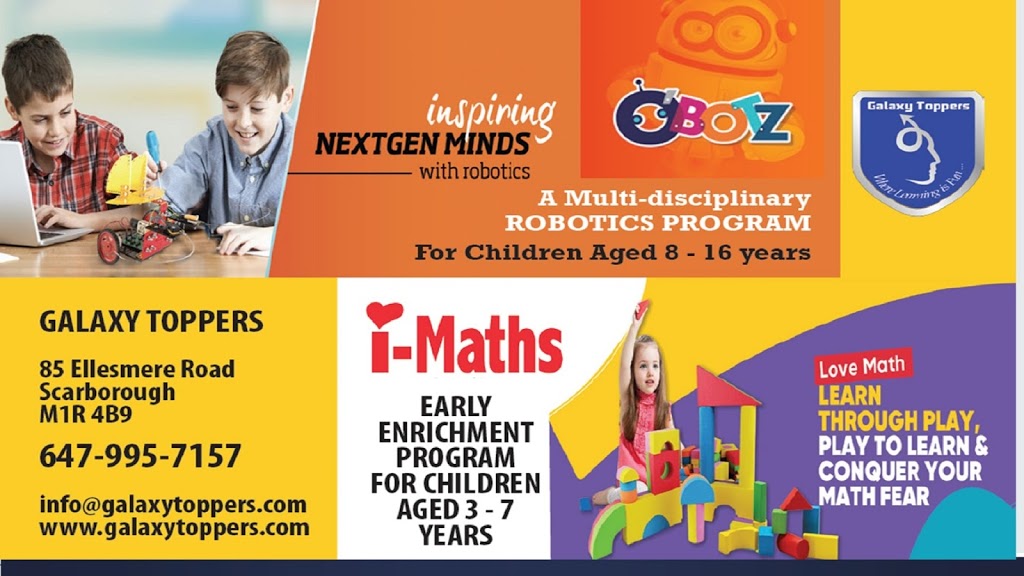 Galaxy Toppers Educational Coaching Services INC. | 85 Ellesmere Rd unit 205, Scarborough, ON M1R 4B9, Canada | Phone: (647) 995-7157