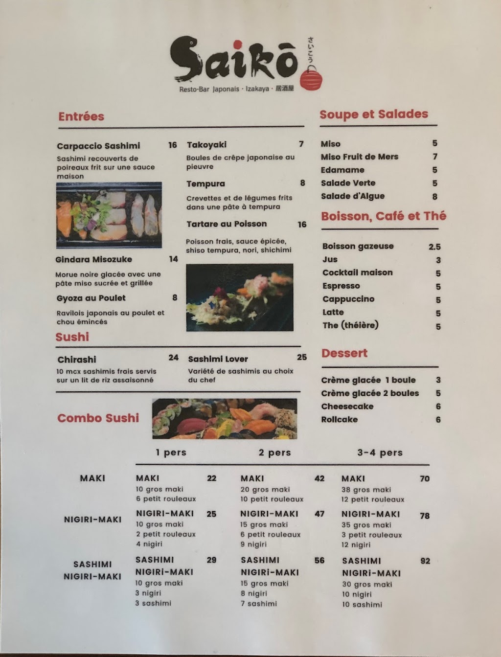 Saiko | 624 Rue Principale, Laval, QC H7X 1E1, Canada | Phone: (450) 314-2003