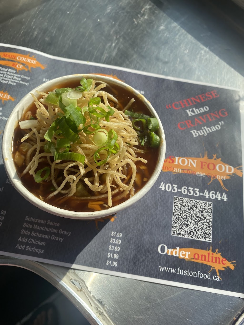 Fusion Food IndoChinese | 4103 80 Ave NE, Calgary, AB T3J 4B9, Canada | Phone: (403) 633-4644