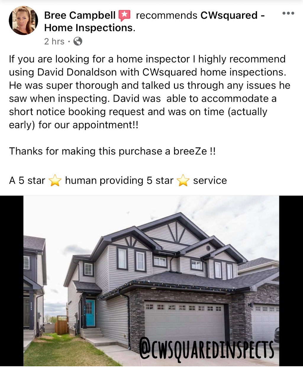 CWsquared - Home Inspections | 5005 57 St, Beaumont, AB T4X 1B9, Canada | Phone: (780) 278-6098