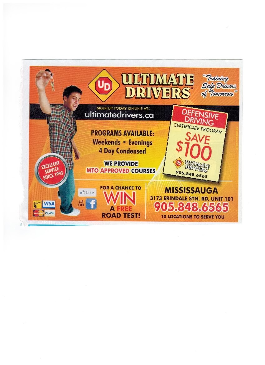 Ultimate Drivers - Mississauga Driving School | 3173 Erindale Station Rd, Mississauga, ON L5C 1Y5, Canada | Phone: (905) 848-6565