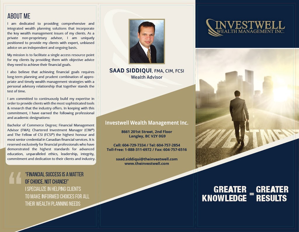 Investwell Wealth Surrey | 10543 170a St, Surrey, BC V4N 5H8, Canada | Phone: (604) 757-2854