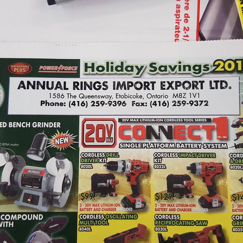 Annual Rings Import Export Ltd | 1586 The Queensway, Etobicoke, ON M8Z 1V1, Canada | Phone: (416) 259-9396
