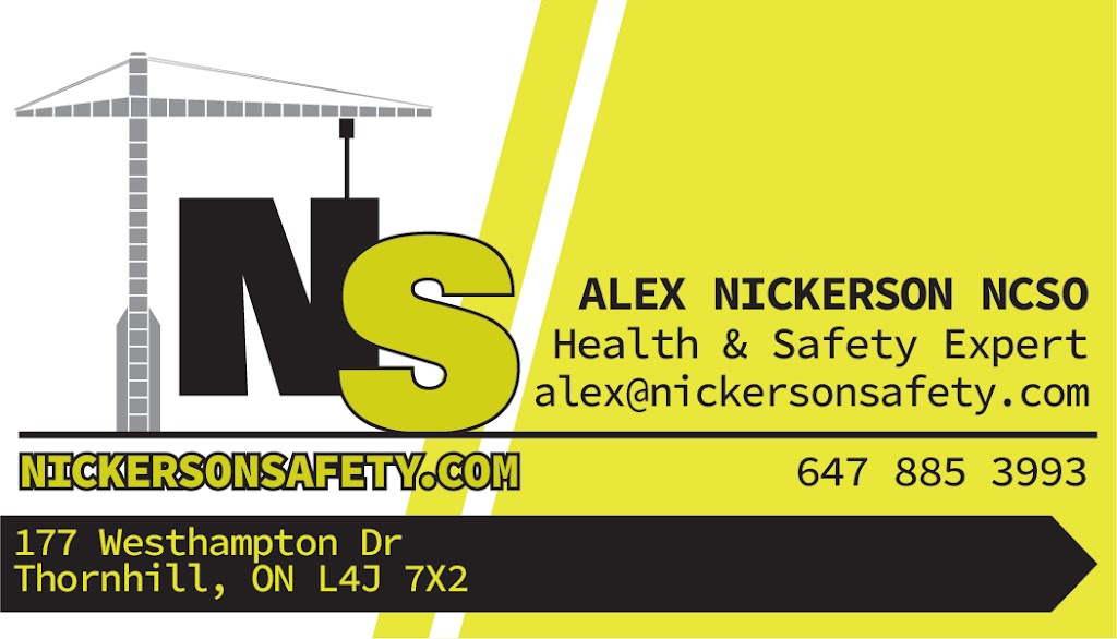 Nickerson Safety Inc. | 800 Arrow Road Unit 10, 2ND FLOOR, Toronto, ON M9M 2Z8, Canada | Phone: (647) 885-3993