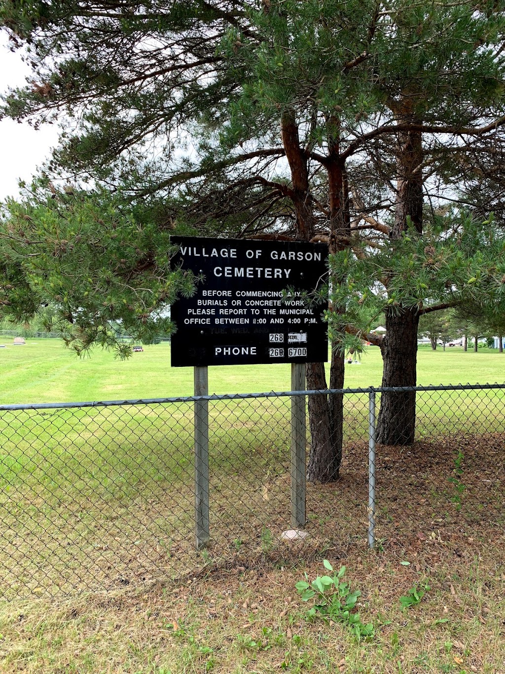 Village of Garson Cemetery | 40 Poplar Ave, Garson, MB R0E 0R0, Canada | Phone: (204) 268-6700