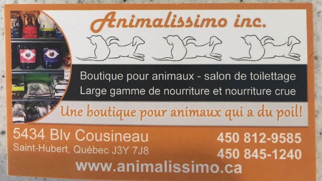 Animalissimo inc. | 5434 Boulevard Cousineau, Saint-Hubert, QC J3Y 7J8, Canada | Phone: (450) 812-9585