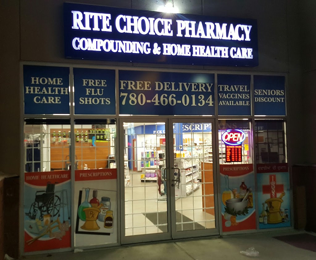 Rite Choice Pharmacy & Home Health Care | 4273 23 Ave NW, Edmonton, AB T6L 5Z8, Canada | Phone: (780) 466-0134