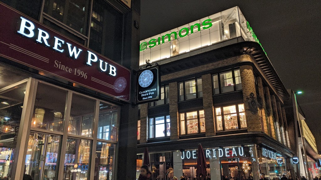 Clocktower Brew Pub - Rideau | 140 Rideau St, Ottawa, ON K1N 7B7, Canada | Phone: (613) 695-9955