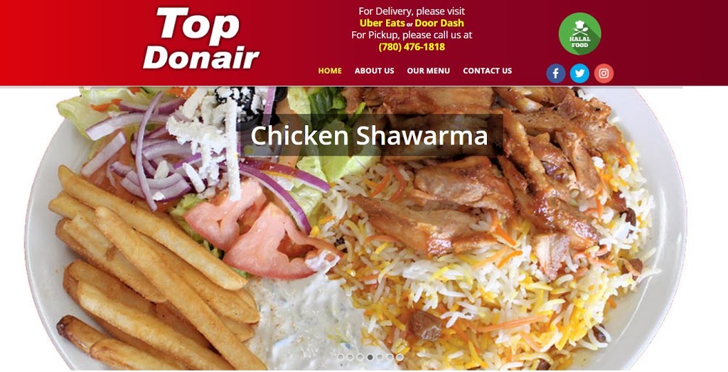 Top Donair | 8210 144 Ave NW, Edmonton, AB T5E 2H4, Canada | Phone: (780) 476-1818