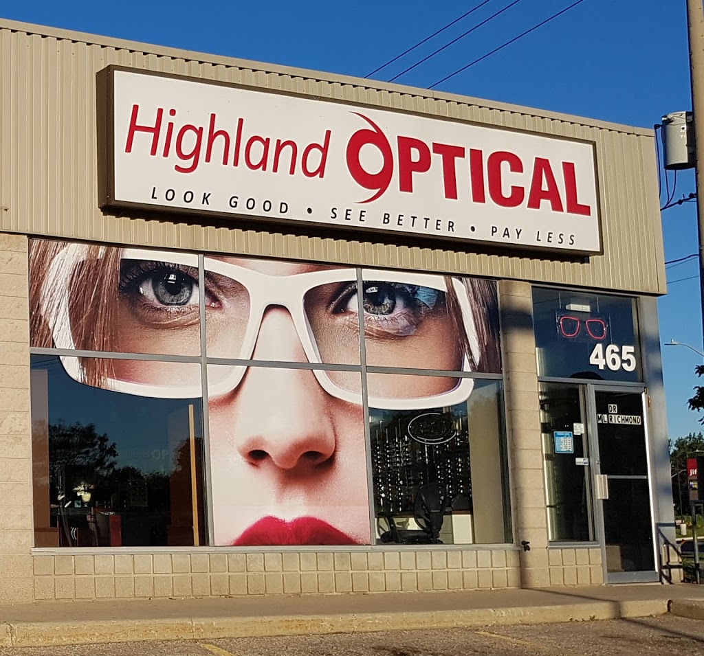 Highland Optical | 465 Highland Rd W, Kitchener, ON N2M 3C6, Canada | Phone: (519) 578-3937