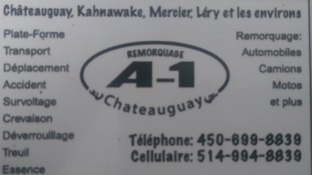 Remorquage Chateauguay | 141 Rue Lavoisier, Châteauguay, QC J6K 3W5, Canada | Phone: (514) 994-8839