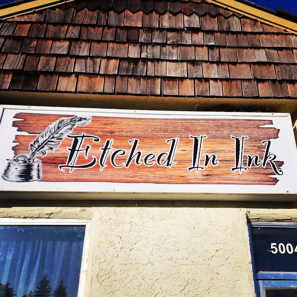 Etched in ink ltd | 5004 50 St, Sylvan Lake, AB T4S 1M5, Canada | Phone: (403) 864-4440