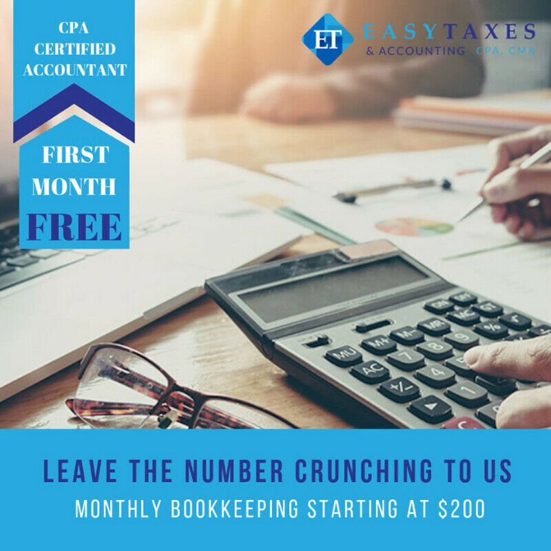 Easy Taxes & Accounting | 1050 Simcoe St N Unit 204, Oshawa, ON L1G 4W5, Canada | Phone: (647) 208-0786