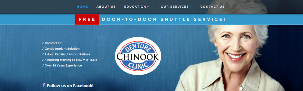 Chinook Denture Clinic | 6455 Macleod Trail SW, Calgary, AB T2H 0K9, Canada | Phone: (403) 253-9050