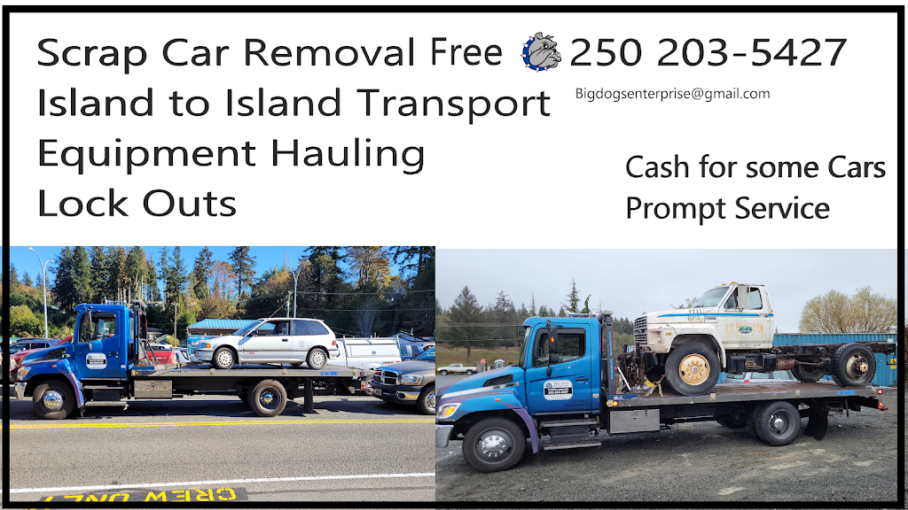 Big Dog Towing | 249 Sutil Rd, Quathiaski Cove, BC V0P 1N0, Canada | Phone: (250) 203-5427