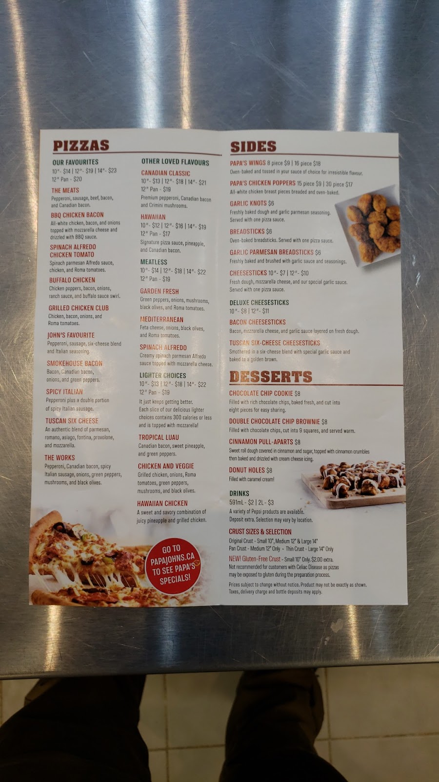 Papa Johns Pizza | 10 McKenney Ave Ste 230, St. Albert, AB T8N 3S8, Canada | Phone: (780) 459-7299