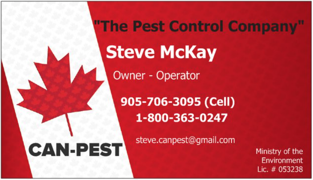 Can-Pest | 916 Ormond Dr, Oshawa, ON L1K 3C2, Canada | Phone: (905) 579-1799