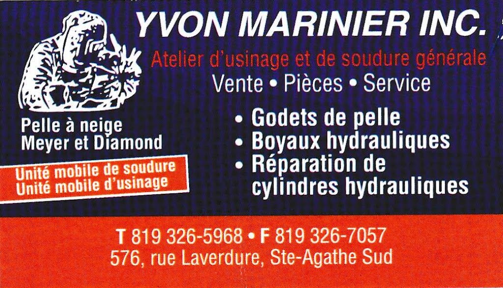 Atelier DUsinage Et De Soudure Yvon Marinier Inc | 576 Rue Laverdure, Sainte-Agathe-des-Monts, QC J8C 2X9, Canada | Phone: (819) 326-5968