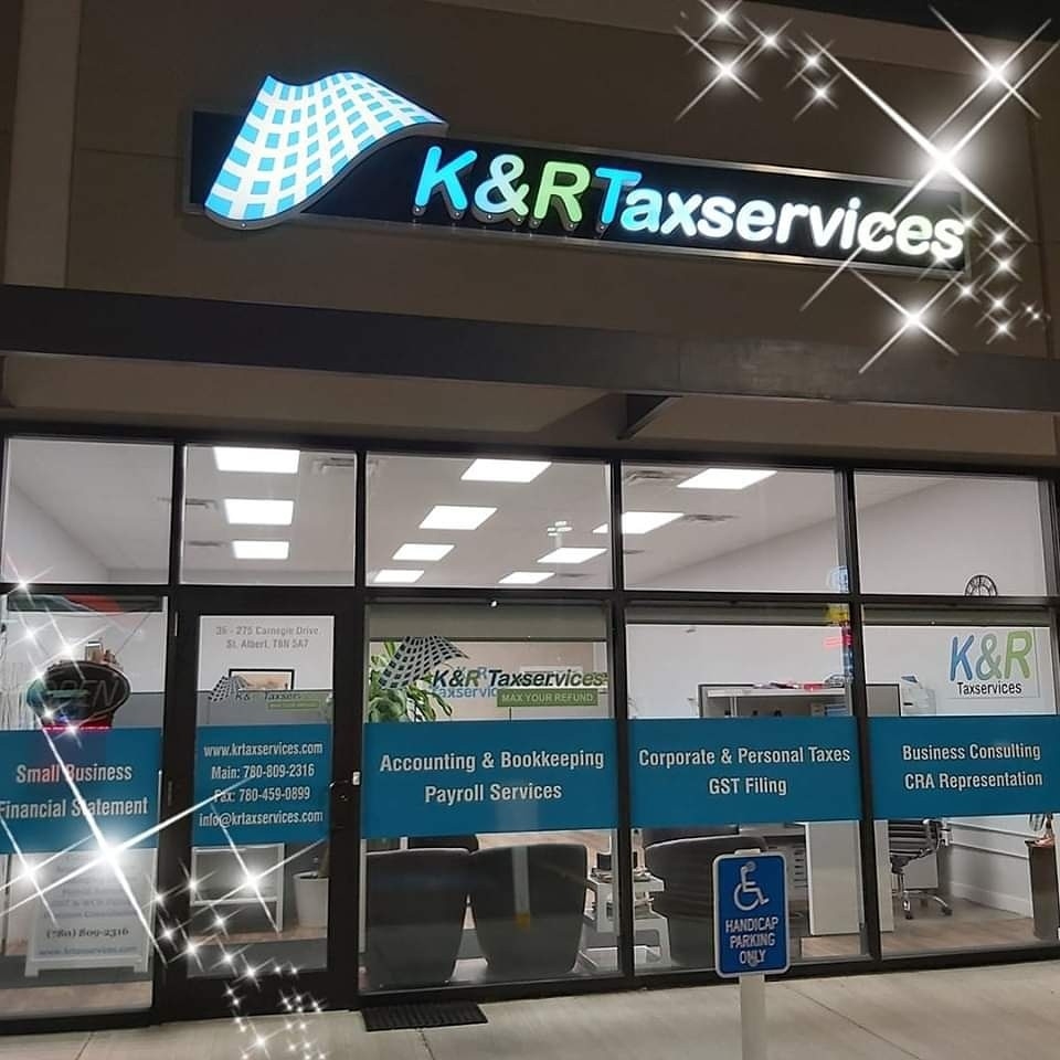 K&R TAXSERVICES INC. | 275 Carnegie Dr, St. Albert, AB T8N 5A7, Canada | Phone: (780) 809-2316