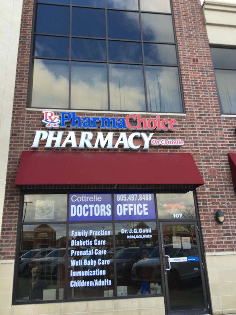 Pharma choice pharmacy on conttrelle | 10 cottrelle blvd#107, Brampton, ON L6S 0E2, Canada | Phone: (905) 497-8288