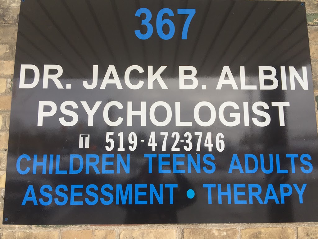 Dr Jack Albin Psychologist | 367 Springbank Dr, London, ON N6J 1G7, Canada | Phone: (519) 472-3746