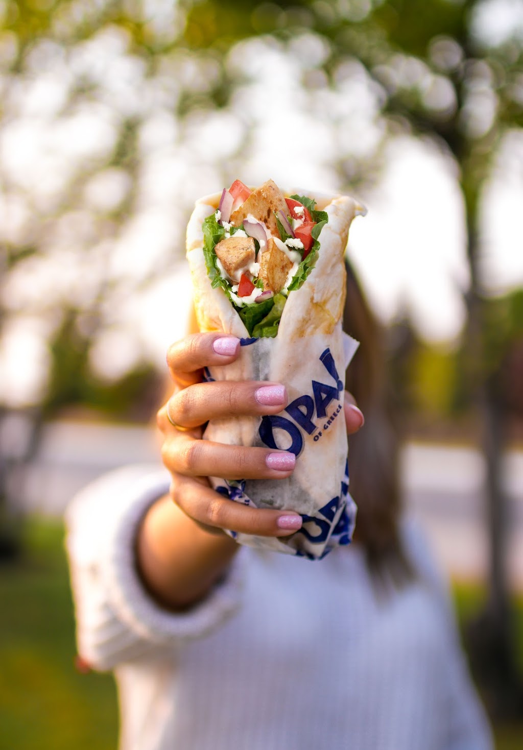 OPA! of Greece Gasoline Alley | 129 Leva Ave, #103, AB T4E 1B2, Canada | Phone: (403) 406-3171